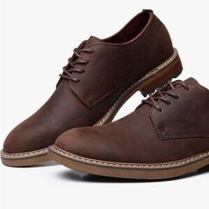 Arkbird Men's Dress Shoes, Lace Up Plain Toe Premium Leather Oxford SZ US 13
